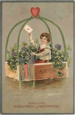 Namenstag - Prägekarte