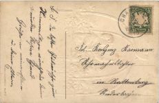 Namenstag - Prägekarte