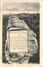 Westerland auf Sylt - Gedenkstein auf dem Friedhof der Heimatlosen