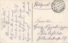 Ostrowo - Ulanen Kaserne - Feldpost