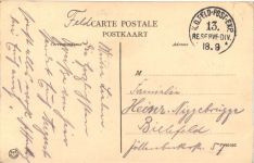 Verviers - Feldpost 13. Reserve Division