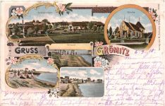 Gruss aus Grömitz - Litho