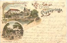 Gruss aus Lippspringe - Pension Wegener - Litho