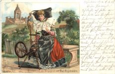 Trachten aus der Umgebung von Bad Oeynhausen - Litho