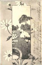 Künstler Ak Fritz Smrczka - Storch