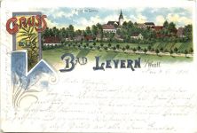 Gruss aus Bd Levern in Westfalen - Litho - Stemwede