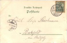 Gruss aus Ahle bei Bünde in Westfalen - Litho