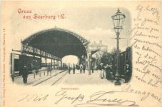 Gruss aus Saarburg - Bahnhofshalle