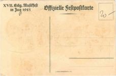 Zug - XVII Eidgen. Musikfest 1923