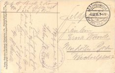 Friedhofstür des lettischen Friedhofs von Friedrichstadt - Feldpost