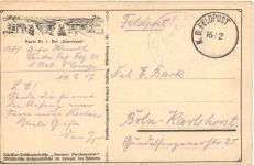 Der Unterstand - Feldpost