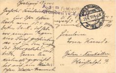 Kreigerdenkmal bei Avricourt - Feldpost