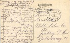 WW1 Kirche zu Courcy - Feldpost