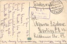 Heldengrab und Denkmal für deutsche Krieger in Bethincourt - Feldpost