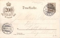 Königsberg - 200jährige Bestehen von Preussen - Privatganzsache - Litho