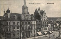 Pforzheim - Marktplatz und Rathaus