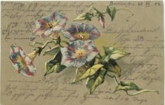 Blumen - Prägekarte