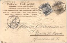 Blumen - Prägekarte