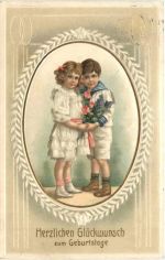 Geburtstag - Prägekarte