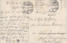 WW1 - Ich hört ein Vöglein singen - Feldpost