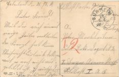 WW1 - Neujahr - Feldpost