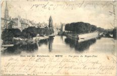 Metz - Blick von der Mittelbrücke