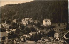 Triberg, Blick nach dem Hotel Kurhaus Waldlust