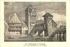 Der Henkersteg zu Nürnberg. Nach einem Stahlstich von Ernst Rauch