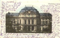 Würzburg Residenz. Gartenseite
