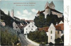 MEERSBURG am Bodens Oberstadt mit Schloss, und Kirche