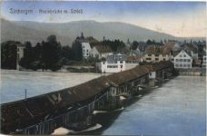 Säckingen Rheinbrücke m. Schloß