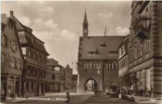 Lahr i.Baden. Friedrichstraße u. Rathaus