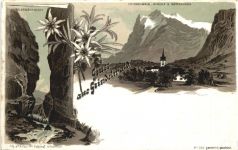 Gruss aus Grindelwald - Litho