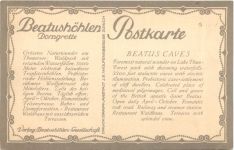 Beatushöhle - Künstler Ak E- Schlatter