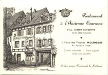 Mulhouse - Restaurant a l Ancienne Couronne