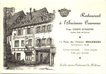 Mulhouse - Restaurant a l Ancienne Couronne