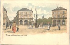 Mulhouse - Place du Neuveau Quartier - Litho