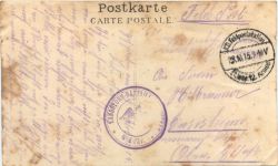 Grodno - Die zerstörtre Bahnbrücke - Feldpost