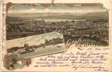 Gruss aus Zürich - Litho