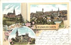 Gruss aus Neunkirchen - Litho