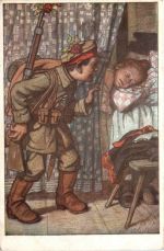 Hessische Trachten - Künstlerkarte