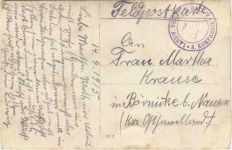 Raucourt 1914/15 - Feldpost
