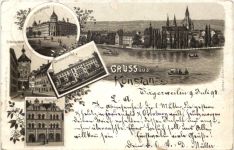 Gruss aus Konstanz - Litho 1893 - Vorläufer