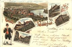 Gruss aus Waldshut - Litho