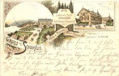 Gruss aus Schluchsee - Hotel zum Sternen - Litho