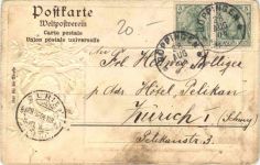 Hohenstaufen - Litho Prägekarte