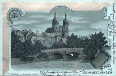 Gruss aus Donaueschingen - Litho