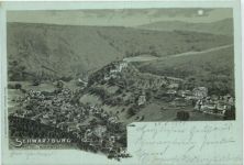 Schwarzburg vom Trippstein - Litho