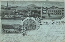 Gruss aus Teisnach - Litho