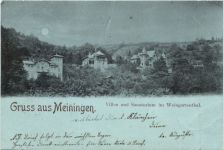 Gruss aus Meiningen - Villen - Litho